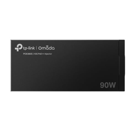 TP-Link POE380S Omada PoE++ Injector, 10 Gbit/s, 802.3af/at/bt, Plug & Play, Desktop- oder Wandmontage
