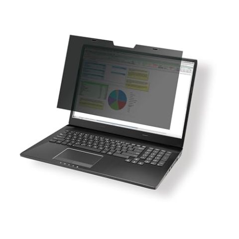 Durable Blickschutzfilter magnetisch für 16‘‘ 16:10 Bildschirme, inkl. Tasche und Reinigungstuch, grau/anthrazit, 513957