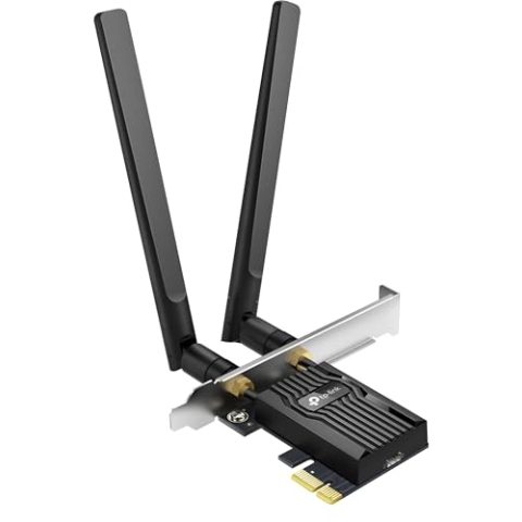 TP-Link Archer TX55E AX3000 Wi-Fi 6 Bluetooth 5.2 PCIe-Adapter, max 2402 Mbit/s 5 GHz und max 574 Mbit/s 2,4 GHz, WPA3-Verschlüsselungsstandard, MU-MIMO, Unterstützt nur Windows 11/10 (64-bit)