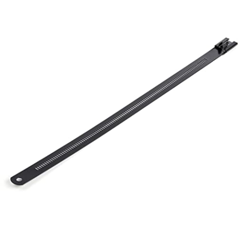 Metall-Kabelbinder - 225x7 mm, nylonbeschichteter 316er Edelstahl, metalldetektierbar, 50 Stück (CBMMCT)