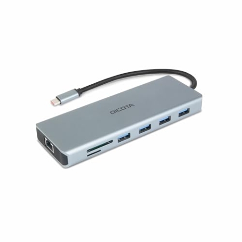 Dicota D32065 Interface Hub USB 3.2 Gen 1 (3.1 Gen 1) Type-C Silber