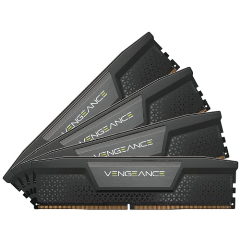 CORSAIR Vengeance DDR5 RAM 128GB (4x32GB) 5600MHz CL40 Intel XMP iCUE Kompatibler Computerspeicher - Schwarz (CMK128GX5M4B5600C40)