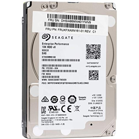 Seagate ST900MM0168 6,35 cm (2,5 Zoll) 900 GB 128 MB Cache SAS Festplatte – Metallic