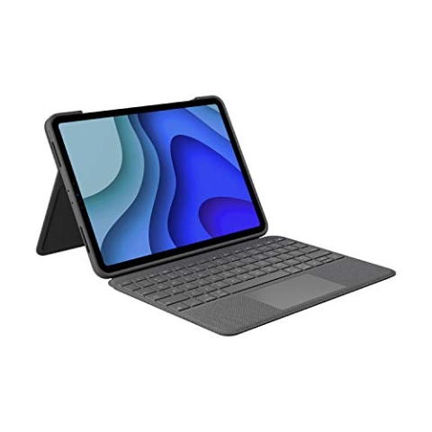 Logitech Folio Touch iPad Hülle Tastatur, Trackpad und Smart Connector für 11 Zoll iPad Pro (Modell: A1980, A2013, A1934, A1979, A2228, A2068, A2230, A2231) Italienisches QWERTY-Layout Grafit