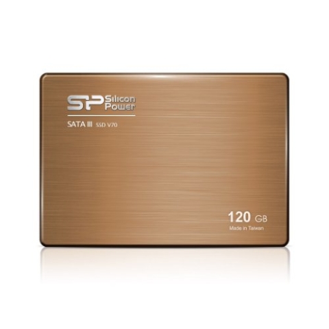 Silicon Power SP120GBSS3V70S25 SSD 120GB (6,4 cm (2,5 Zoll), SATA III, V7) Gold