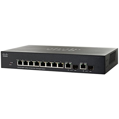 Cisco SF302-08MPP-K9-UK - SF302-08MPP 8-Port 10/100 Max - Poe+ Managed Switch in