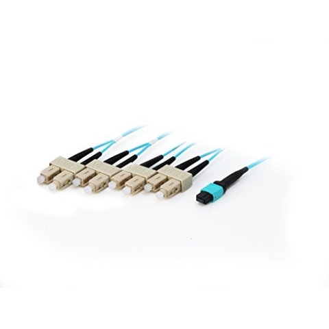 Equip Trunk LWL-Patchkabel (MTP/SC 50/125mμ 15,00 m Multimode OM4 M/M türkis Polybeutel)