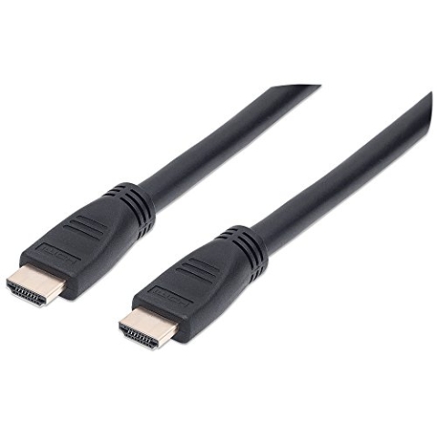 Manhattan 353977 Intellinet High Speed HDMI-Kabel mit Ethernet-Kanal, 10m, geschirmt (CL3-zertifiziert für Wandinstallationen) schwarz