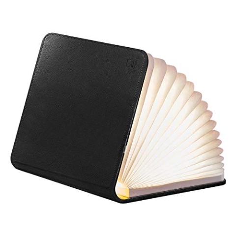 Gingko LED SMART BOOKLIGHT- Large Black Leather