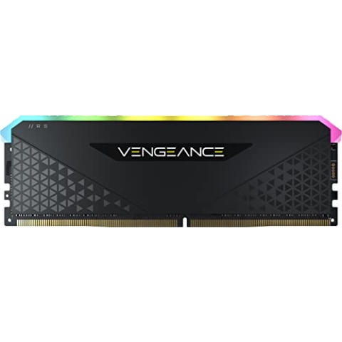 Corsair Vengeance RGB RS 16 GB (1 x 16 GB) DDR4 3.200MHz C16 Arbeitsspeicher (Dynamische RGB-Beleuchtung, Kompatibilität mit Intel & AMD 300/400/500 Series) Schwarz