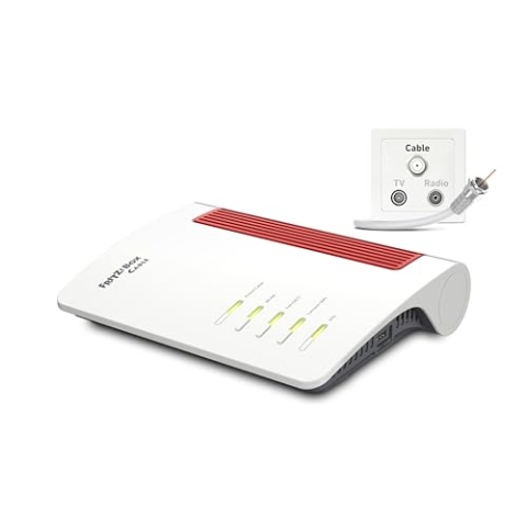 FRITZ!Box 6670 Cable | Router für einen Kabelanschluss (DOCSIS-3.1-Kabelmodem, 2x2 Wi-Fi 7 mit 2.880 MBit/s (5 GHz) und 688 MBit/s (2,4 GHz), Zigbee Integration 1 x 2,5 Gigabit-LAN-Port)