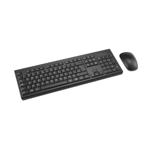 Kensington KM150 EQ Wireless Desktop Set, QWERTY, Kompatibel mit Windows und MacOS, Full-Size-Tastatur und leiser Maus, für 63% Hergestellt aus Post-Consumer Recycled Material* (K75562WW)