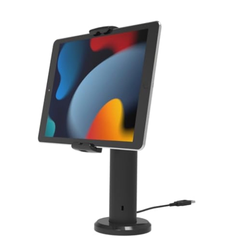 Compulocks Maclocks UCLGSTD01B Rise Cling 2.0 – Universal-Tablet-Ständer & Cling Rise Holder Kiosk, 8 Zoll / 20 cm, Schwarz