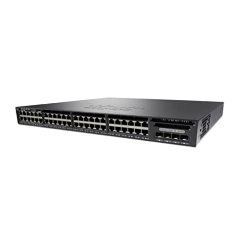 Cisco Catalyst WS-C3650-48TS-E Netzwerk-Switch Managed L3 Gigabit Ethernet (10/100/1000) Schwarz 1U - Netzwerk-Switches (Managed, L3, Gigabit Ethernet (10/100/1000), Vollduplex, Rack-Einbau, 1U)