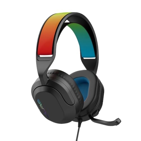 JLAB Nightfall Wired Gaming Headset Black Kabelgebunden, 3,5-mm-AUX-Konsolenkabel
