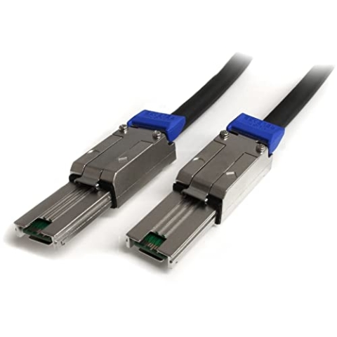 StarTech.com External Mini SAS Cable - Serial Attached SCSI SFF-8088 - SCSI - externes Kabel - 4x Shielded Mini MultiLane SAS (SFF-8088), 26-polig - 4x Shielded Mini MultiLane SAS (SFF-8088), 26-polig