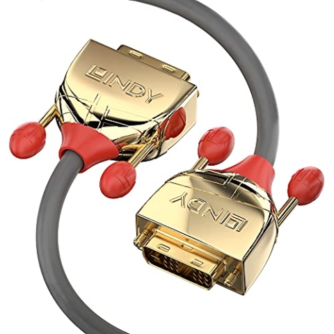 LINDY 36216 15m DVI-D SLD Single Link Kabel, Gold Line