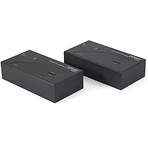 StarTech.com USB Dual VGA KVM Verlängerung bis zu 200m, KVM Extender über Cat5 UTP Netzwerkkabel 2x VGA Buchse, 2x USB Buchse, 1920x1200