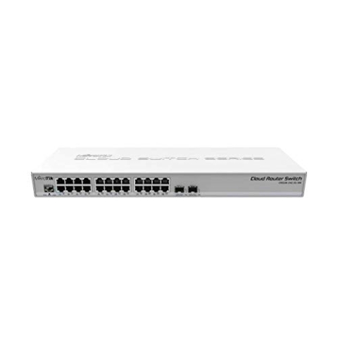 MikroTik crs326 – 24 2S + RM L2 Gigabit Ethernet (10/100/1000) Anschluss Ethernet, unterstützt die Stromversorgung über diesen Port (PoE) grau – Switches Netze (L2, Gigabit Ethernet (10/100/1000), RJ-45, IEEE 802.1q, SNMP, grau)