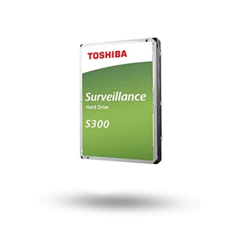 Toshiba 10TB S300 Surveillance HDD - 3.5' SATA Internal Hard Drive Supports up to 64 HD cameras at a 180TB/Year workload (HDWT720UZSVA)