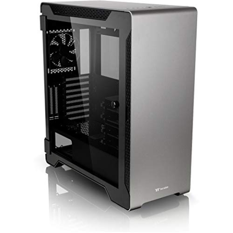 Thermaltake A500 TG (Tempered Glass) Space Gray PC-Gehäuse, schwarz