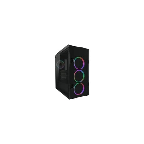 LC-Power 998B Midi-Tower Schwarz, Transparent