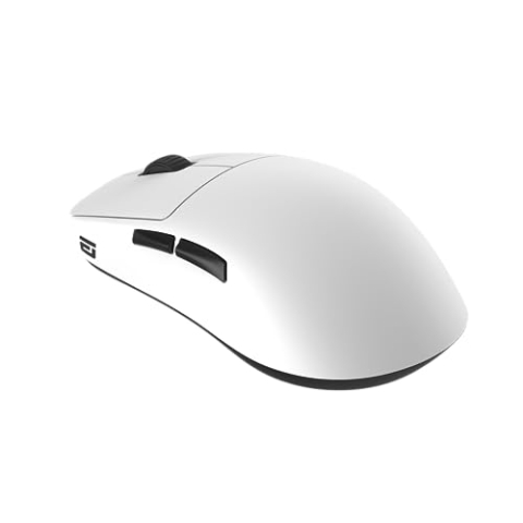 ENDGAME GEAR OP1we Wireless Gaming-Maus, CompX CX52850 Mikrocontroller, Pixart PAW3370 Optischer Sensor, Mod-freundlich, Hybrid-Skate-Design, Claw-Grip, 58,5 g, Weiß