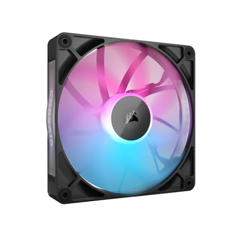 Corsair iCUE LINK RX140 RGB 140mm PWM-Lüfter - Magnetisches Kuppellager - Einzelner Lüfter - Schwarz