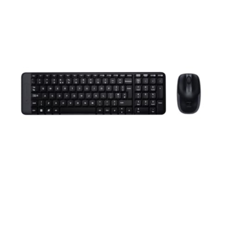 Logitech MK220 RF Wireless QWERTZ Ungarisch Schwarz - Tastaturen (Standard, Kabellos, RF Wireless, QWERTZ, Schwarz, Maus enthalten)