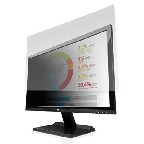 V7 PS19.0SA2- 2E 19" Blickschutzfilter (5:4, 37,69 x 30,20 cm / 14,84 x 11,89 Zoll, matt/glossy, Reinigungstuch, Befestigungslaschen)