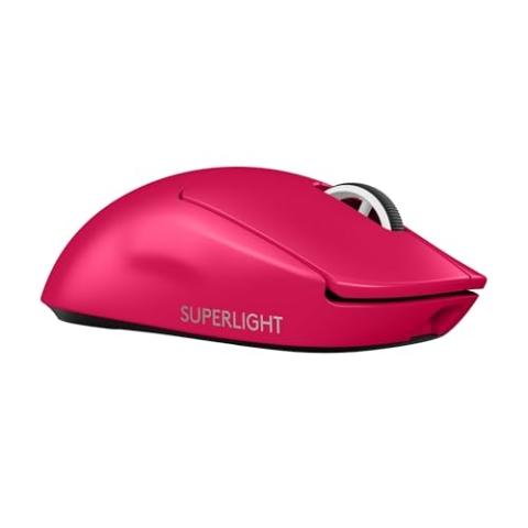 Logitech G PRO X SUPERLIGHT 2 LIGHTSPEED Kabellose Gaming-Maus, Lightweight, 60g, 8K-Abrufrate, LIGHTFORCE Hybrid-Schalter, HERO 2 Sensor, 44K DPI, 5 programmierbare Tasten, USB-C, PC/Mac - Rosa