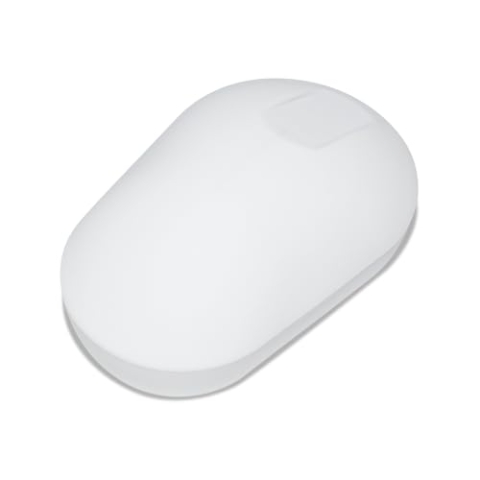 PUREKEYS Hygiene Maus V2024-50075- kabellos - desinfizierbar & abwaschbar, Schutzgrad IP 66 - Pausenfunktion - Silikonummantelte - Touchscroll Funktion mit Mittelknopf