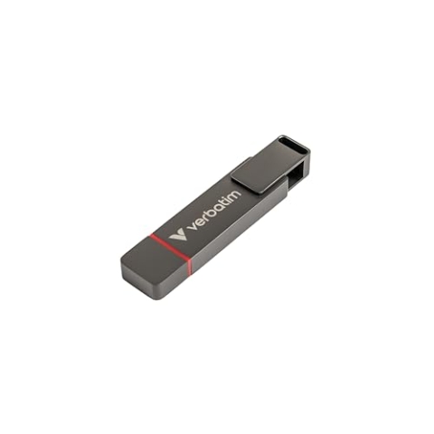 Verbatim Dual QuickStick, 1 TB, externe 3.2 Gen 1 USB-C/USB-A SSD, High-Speed USB Stick bis zu 530 MB/s, extrem schneller Speicherstick für Handy, Laptop, PC und Notebook