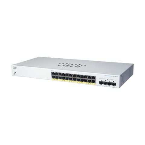 Cisco Business CBS220-24T-4G Smart Switch | 24 GE-Ports | 4x1G SFP | 3 Jahre eingeschränkte Hardwaregarantie (CBS220-24T-4G-EU)