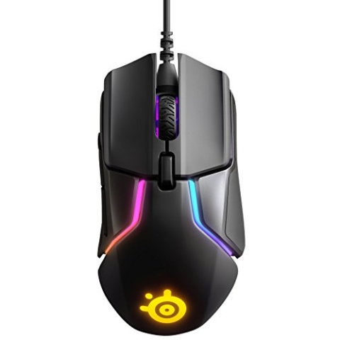 SteelSeries Rival 600 – Gaming-Maus – 12.000 CPI TrueMove3+ Dual Optical Sensor – 0,05 Lift-off-Distanz – Gewichtssystem – RGB-Beleuchtung, Schwarz