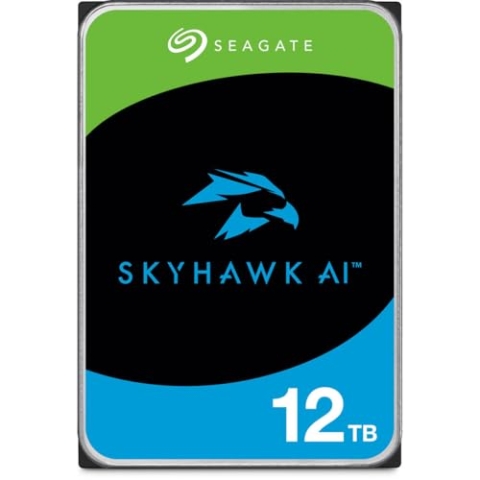 Seagate Skyhawk AI SATA III Interne Festplatte, 8,9 cm (3,5 Zoll), 12 TB, 512 MB Cache