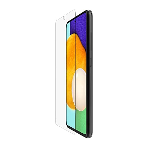 Belkin TemperedGlass Displayschutz (für Galaxy A52 5G mit Kratz- und Stoßschutz, berührungsempfindlich, inkl. Positionierungsstreifen zur blasenfreien Applikation)