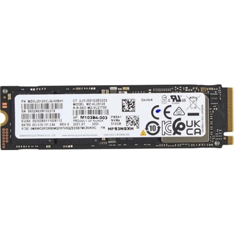 HP 512GB PCIe-4x4 NVMe M.2 SSD, 5R8X9AA