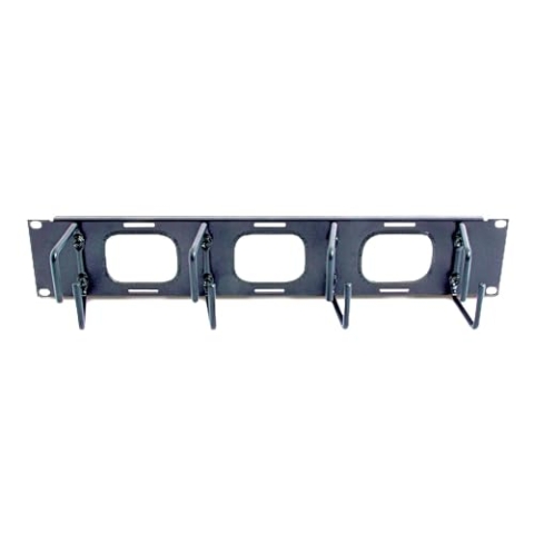 APC 2U Kabelhalterung horizontal mit Pass-Thru schwarz