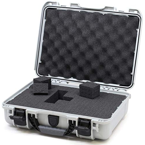 Nanuk 910 Wasserdichter Hartschalenkoffer Mit Plüschschaumeinlage - Silber