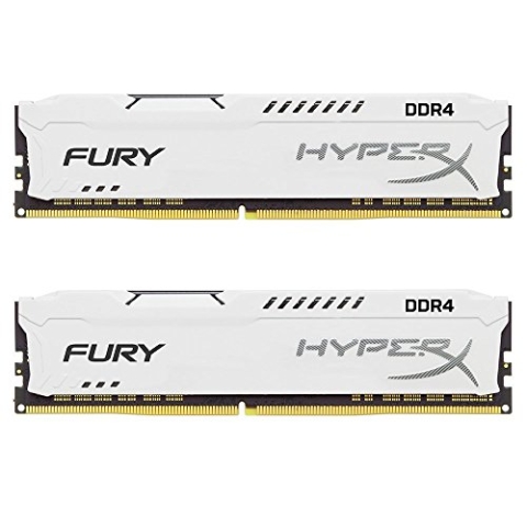 HyperX HX426C16FW2K2/16 Fury Weiß Arbeitsspeicher, DDR4, 16GB (Kit 2x8GB), 2666MHz CL16 DIMM XMP