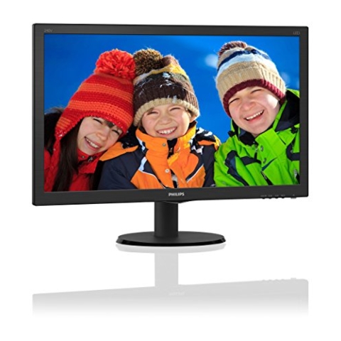 Philips 240V5QDSB/00 60,5 cm (23,8 Zoll) LCD-Monitor mit SmartControl Lite schwarz