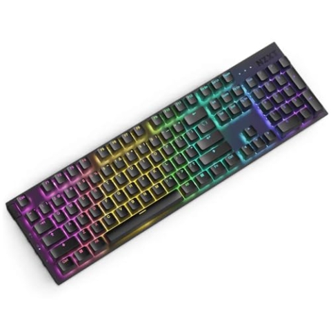 NZXT KB-001NB-US Function 2 Optische Gaming-Tastatur in voller Größe, Schwarz