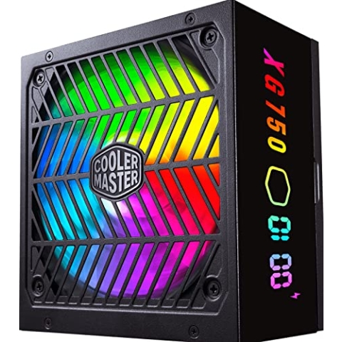 Cooler Master XG750 Plus Platinum PC-Netzteil (EU) - 80 Plus Platinum (+92% Effizienz), 750W, vollständig modular, Echtzeit-Display, 100% jap. Kondensatoren, 135mm FDB-ARGB-Lüfter