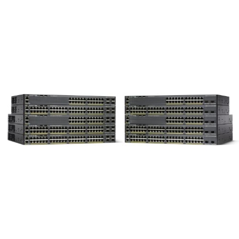 Cisco Catalyst 2960X-48LPS-L Netzwerk-Switch, 48 Gigabit-Ethernet-Ports, 370 W PoE-Budget, 4 1G SFP Uplink-Ports, erweiterte eingeschränkte Lebenszeitgarantie (WS-C2960X-48LPS-L)
