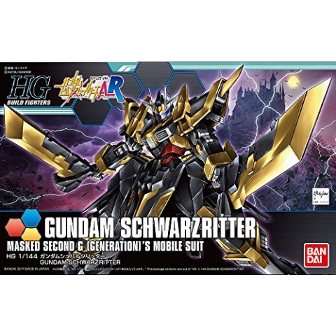 BANDAI SPIRITS Gundam Modellbausatz HGBF Gundam Schwarzritter 1/144