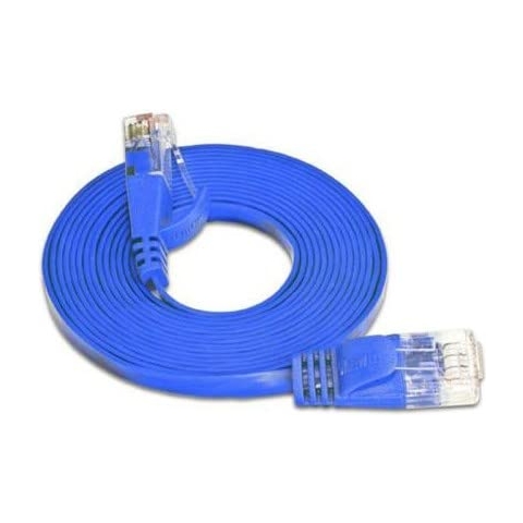 SLIM KAT6 Slimpatchkabel, U/UTP, flach, blau