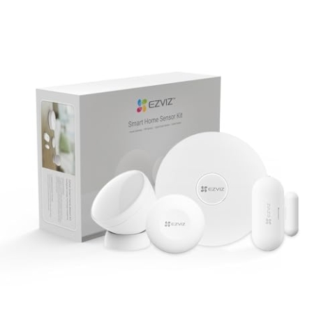 EZVIZ Zigbee Gateway, mit Matter und HomeKit kompatibel, APP-Steuerung und Push-Nachricht, 20 Sprachalarme, kann bis zu 64 Geräte verbinden, A3-R200