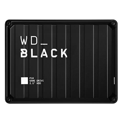 WD_BLACK P10 Game Drive 6 TB externe Festplatte (mobile und robuste High-Perfomance-Festplatte, HDD, für Konsole und PC, bis zu 150 Spiele speichern) Schwarz