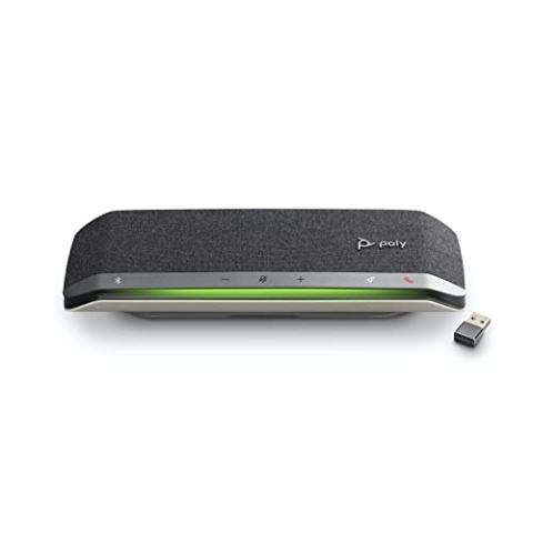 Poly - Sync 40+ Bluetooth Konferenzlautsprecher (Plantronics) – für flexibles Arbeiten – kompatibel mit PC/Mac via BT600 Dongle & Smartphones über Bluetooth - kompatibel mit Teams, Zoom & mehr